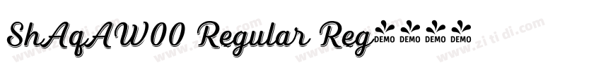 ShAqAW00 Regular Reg字体转换